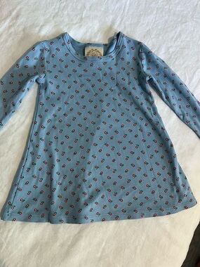 Girls' Blue Floral play dress